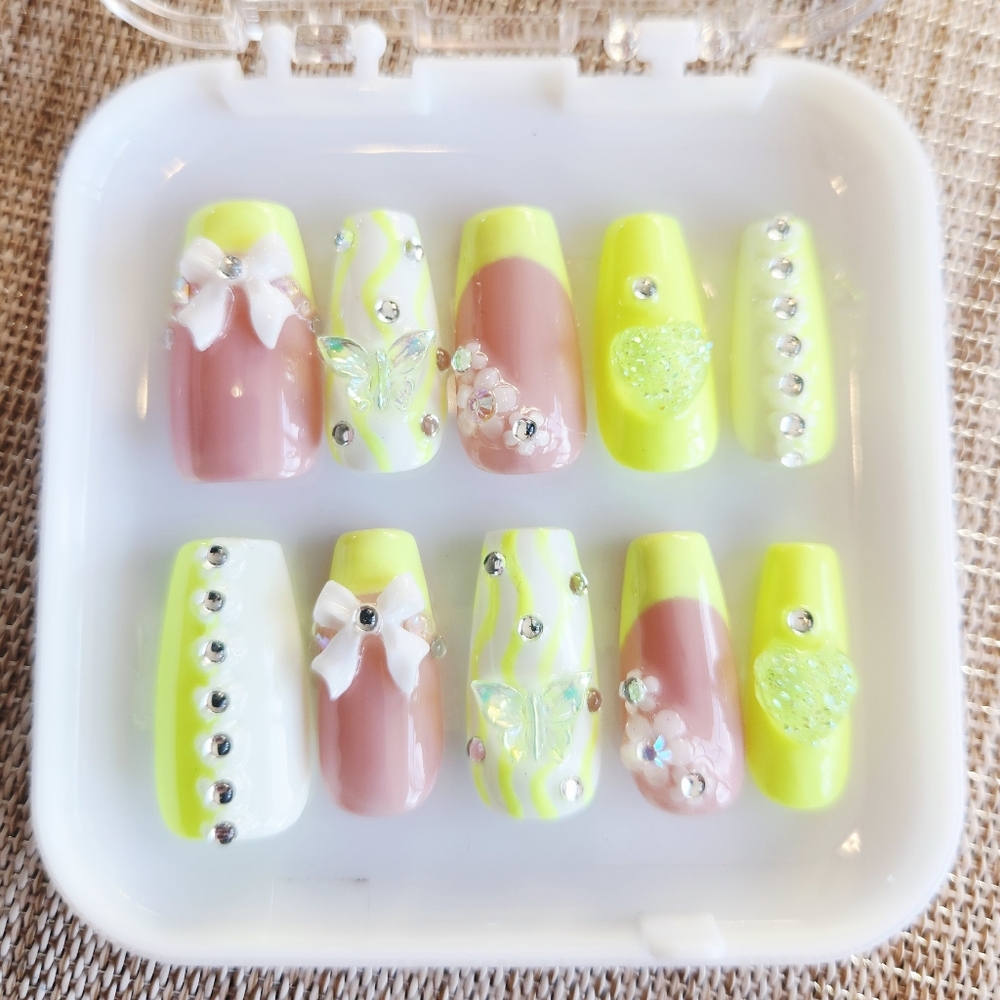 Highlighter Press On Nails